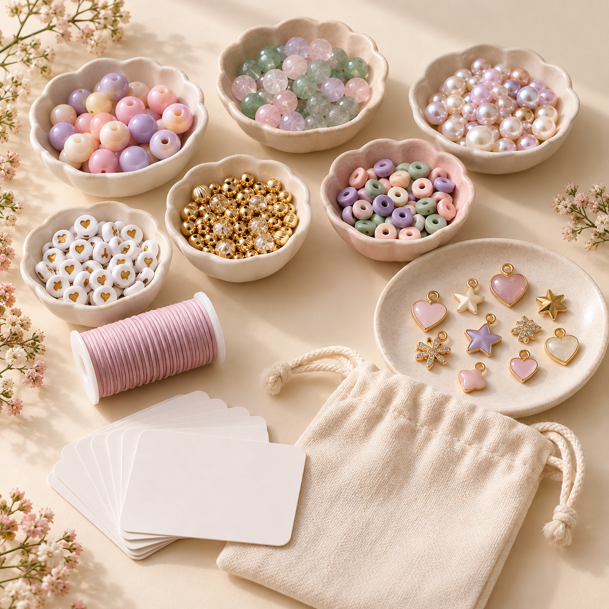 Miracle Play Bead & Charm Refill Pack — concept illustration, not actual product photography