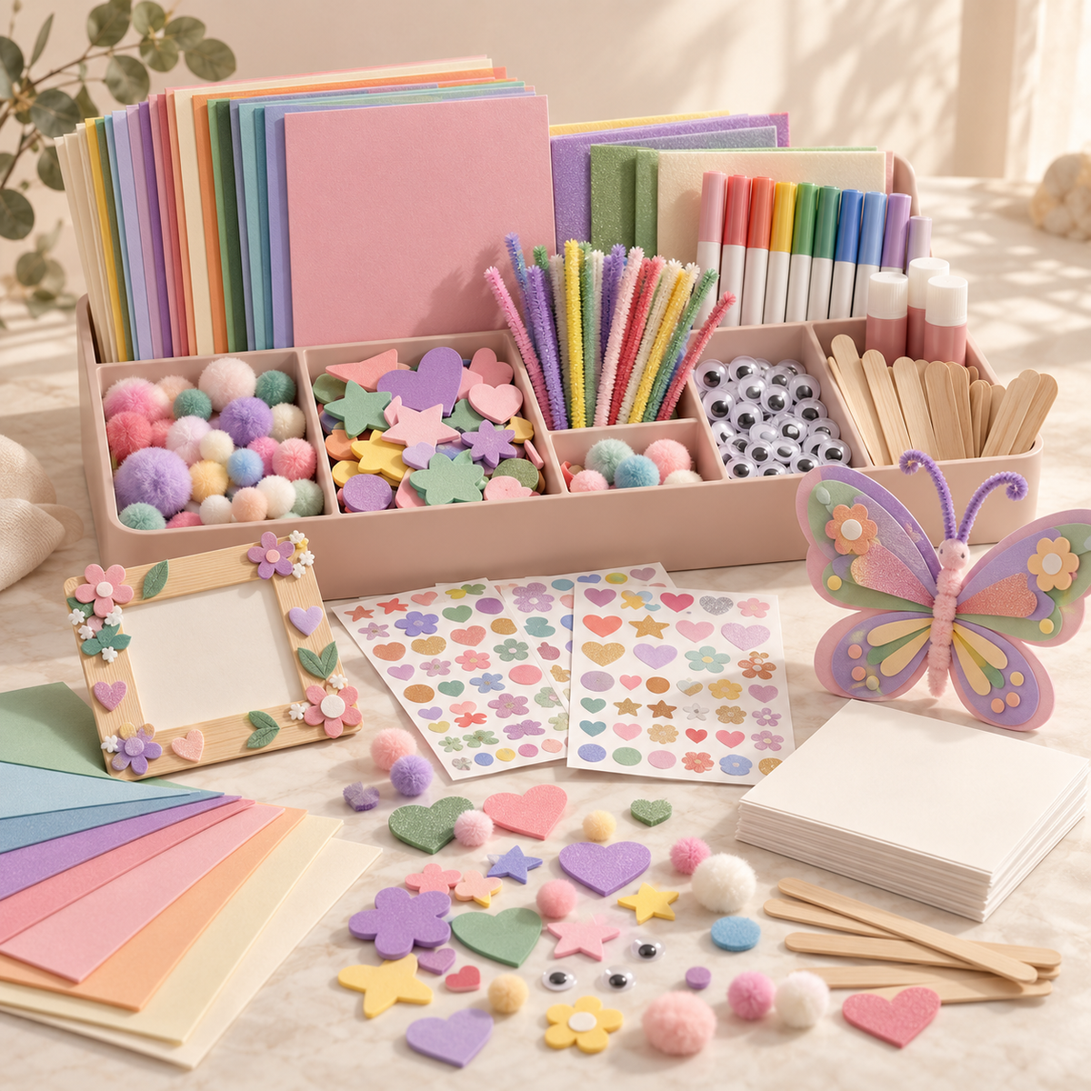 Miracle Play Mega Craft Studio — concept illustration, not actual product photography
